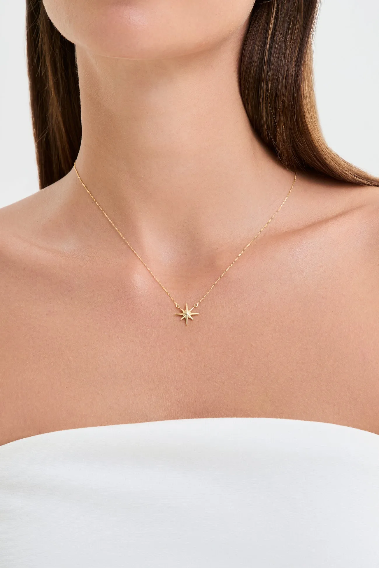 10k North Star Necklace