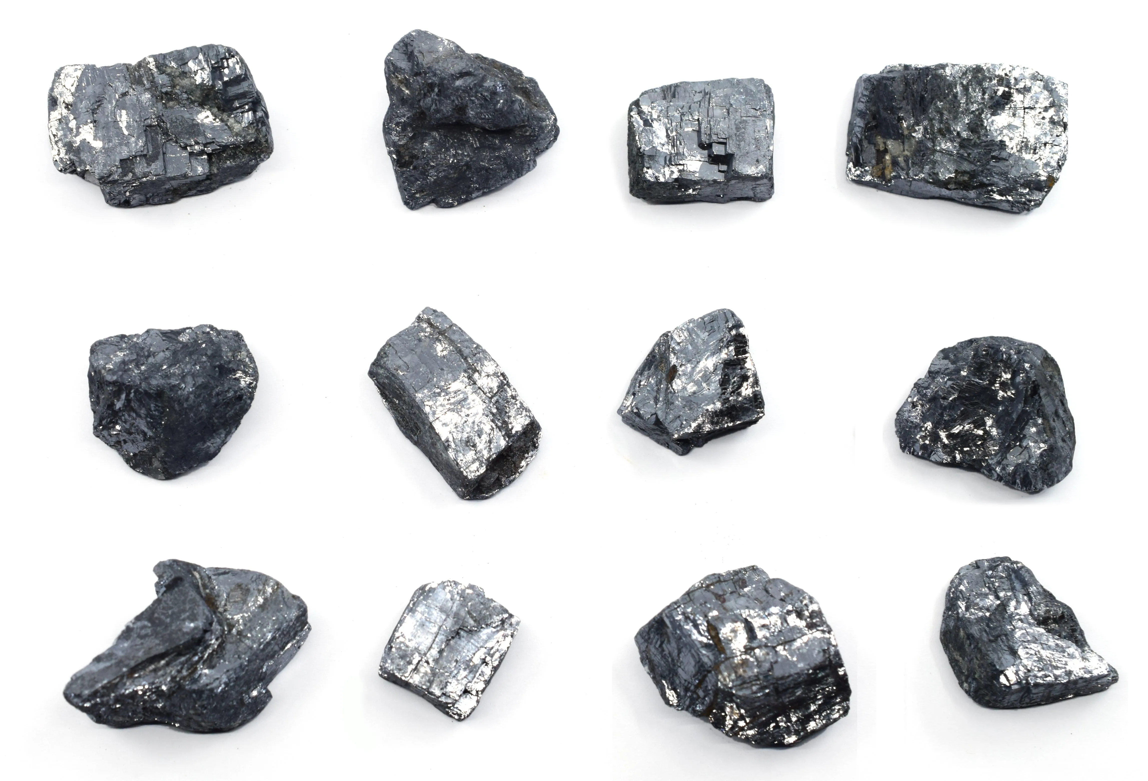 12PK Raw Galena, Mineral Specimens - Approx. 1" - Geologist Selected & Hand Processed - Great for Science Classrooms - Class Pack - Eisco Labs