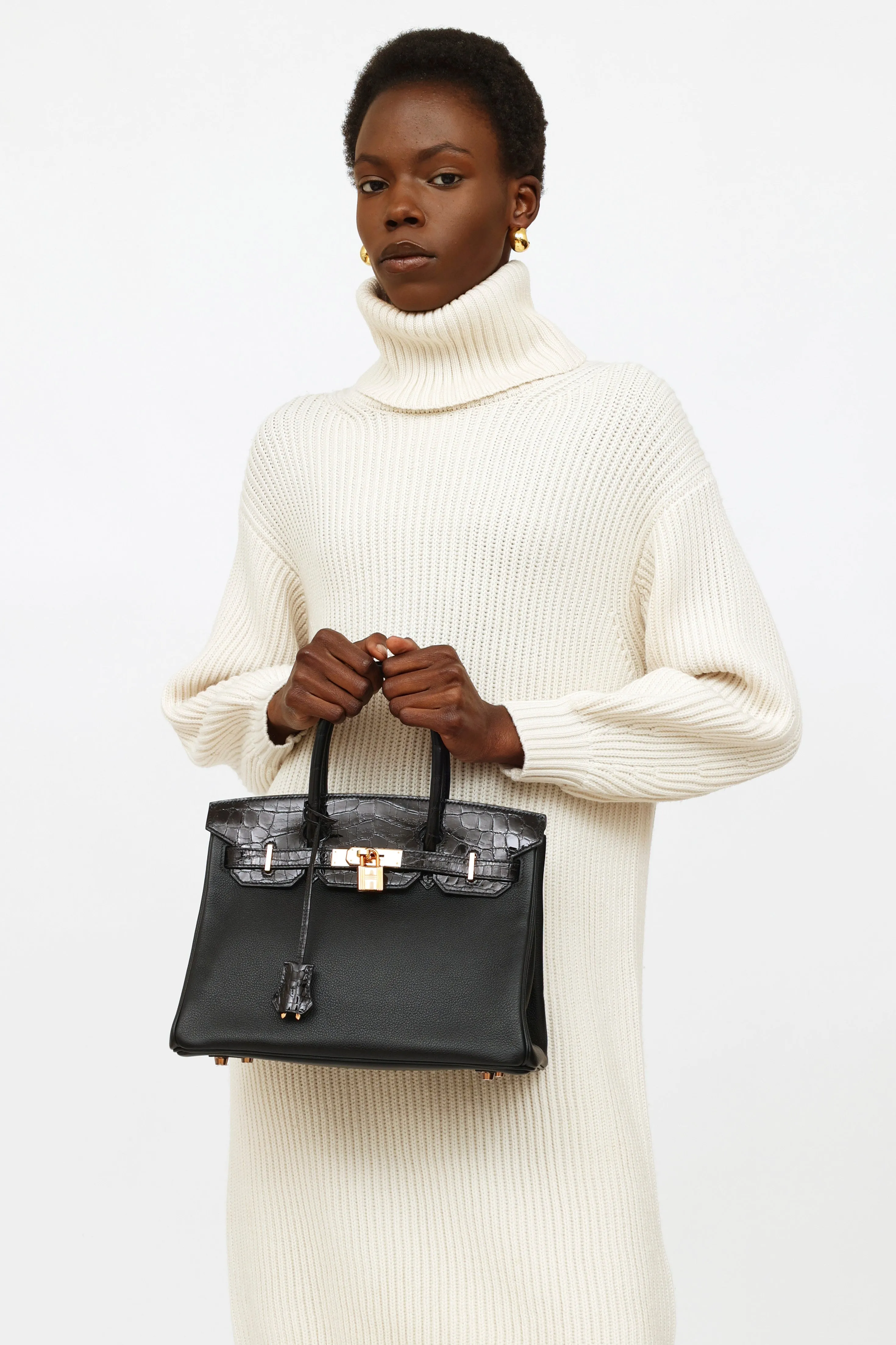 2019 Noir Togo Birkin Touch 30 Bag