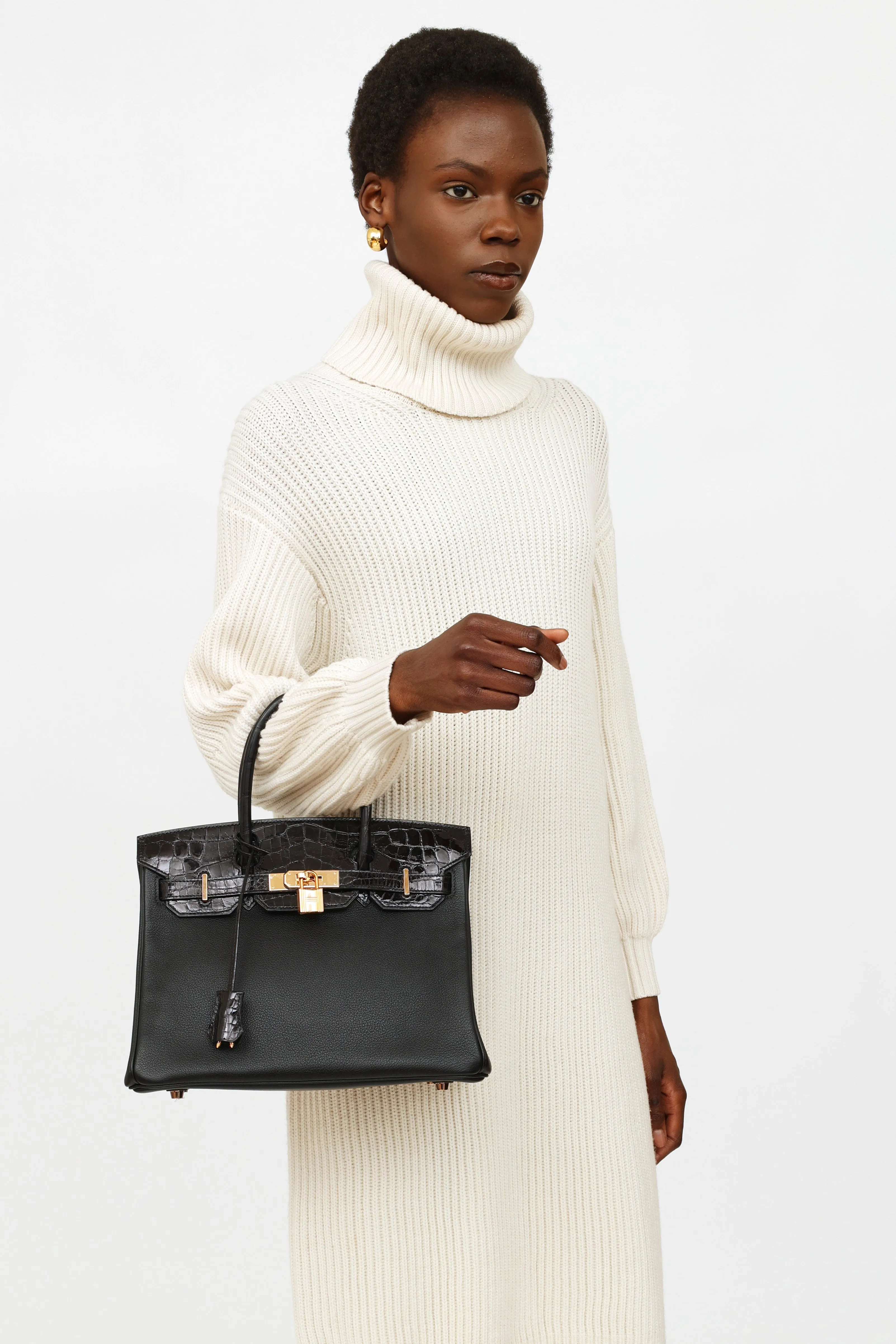 2019 Noir Togo Birkin Touch 30 Bag