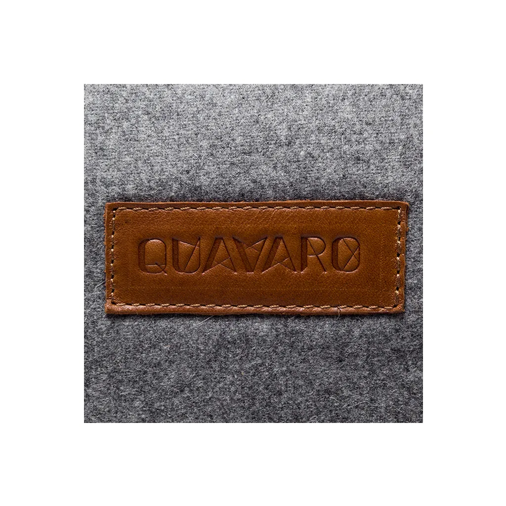 Albatross Weekender - Wool Felt | Caramel Leather