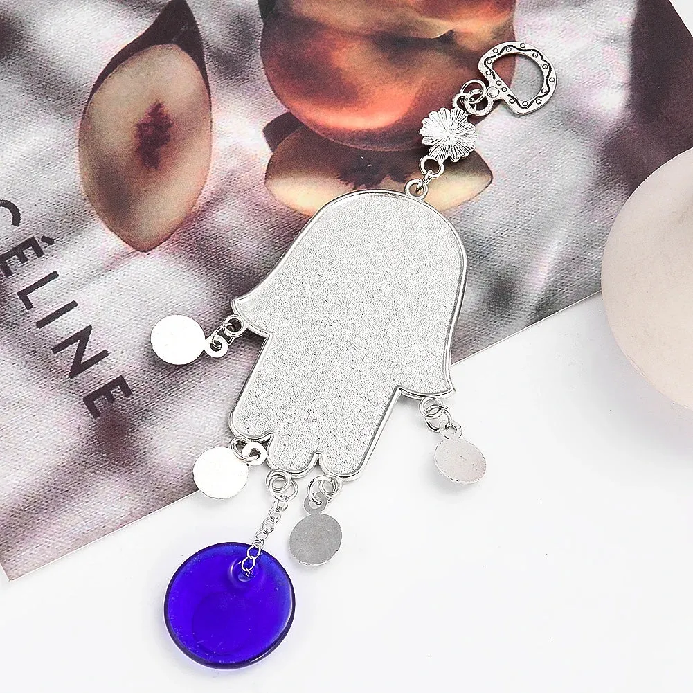 Amulet Fatima Wall Hanging Turkish Blue Eye Wind Chimes Decor