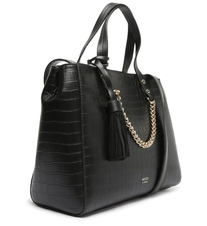 Black Chain Tote Bag