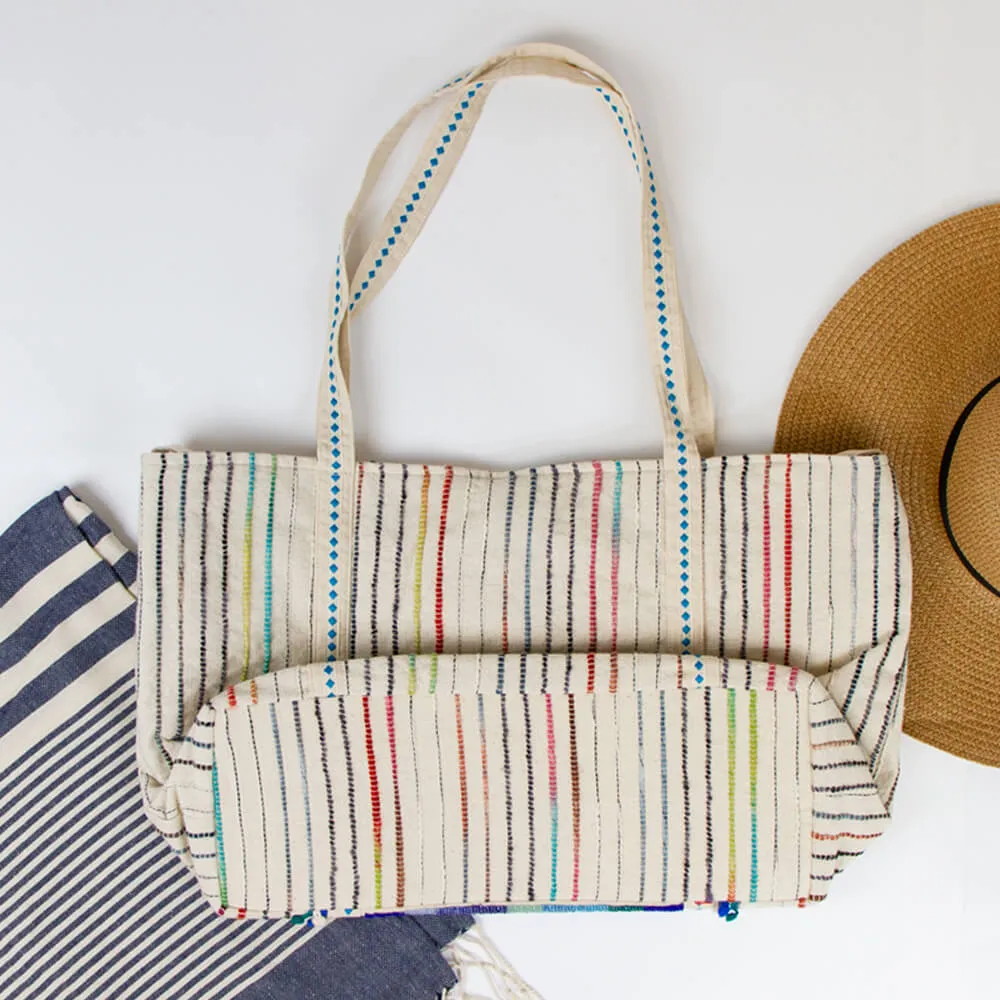 Blame It On The Goose Beaded Boho Tote Bag