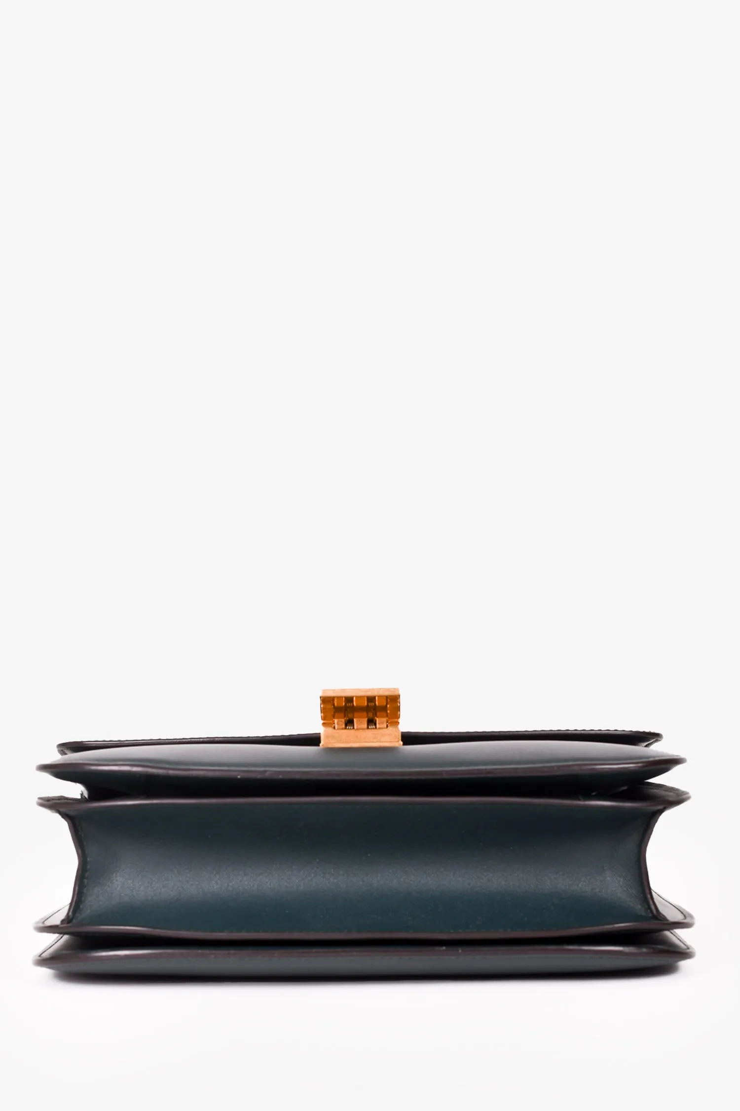 Celine 2018 Green Leather Medium Classic Box Crossbody Bag