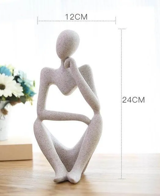 Creative European Thinking Character  Sculpture Home Decoration