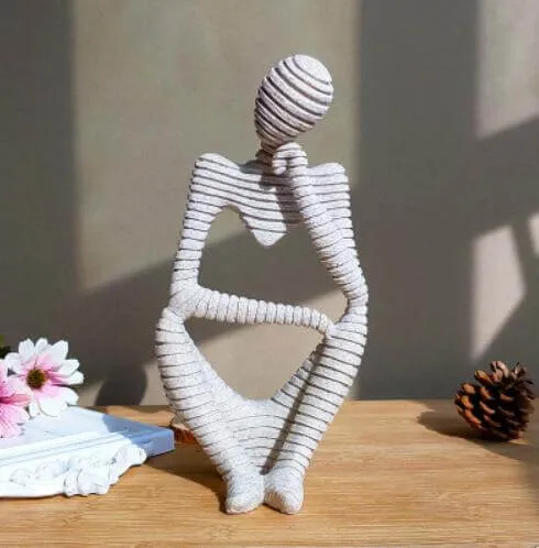 Creative European Thinking Character  Sculpture Home Decoration