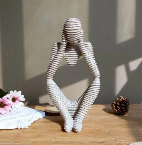 Creative European Thinking Character  Sculpture Home Decoration