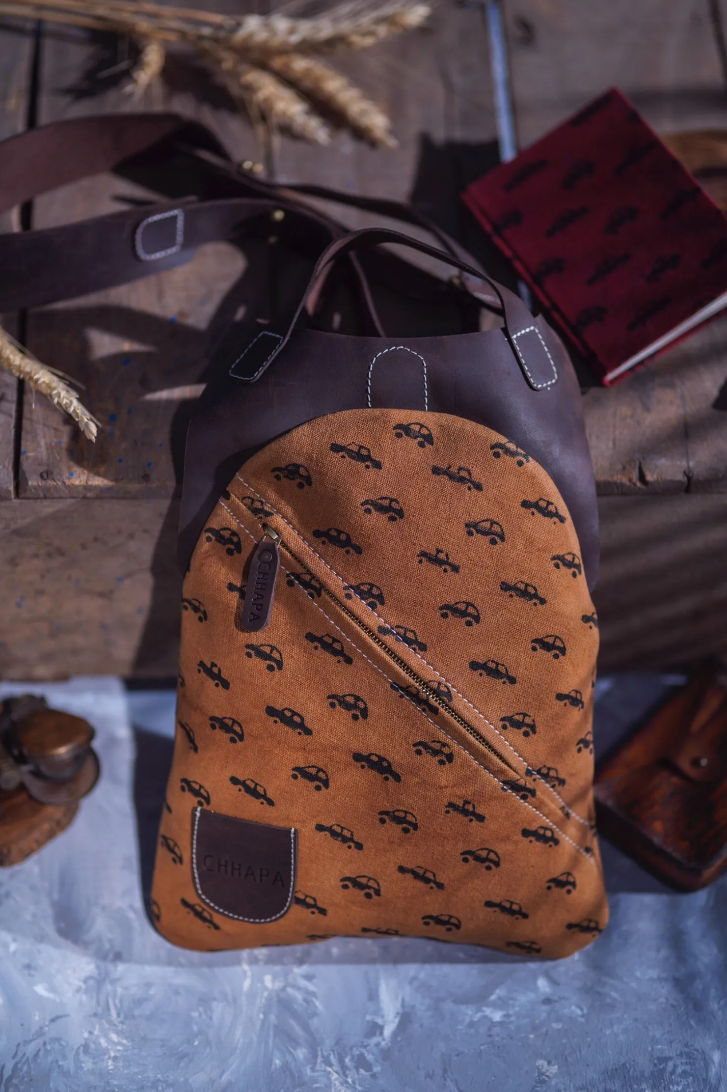 Cross Body Leather Sling Bag