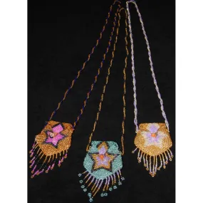 Crystal Pouch Necklace Beaded Star