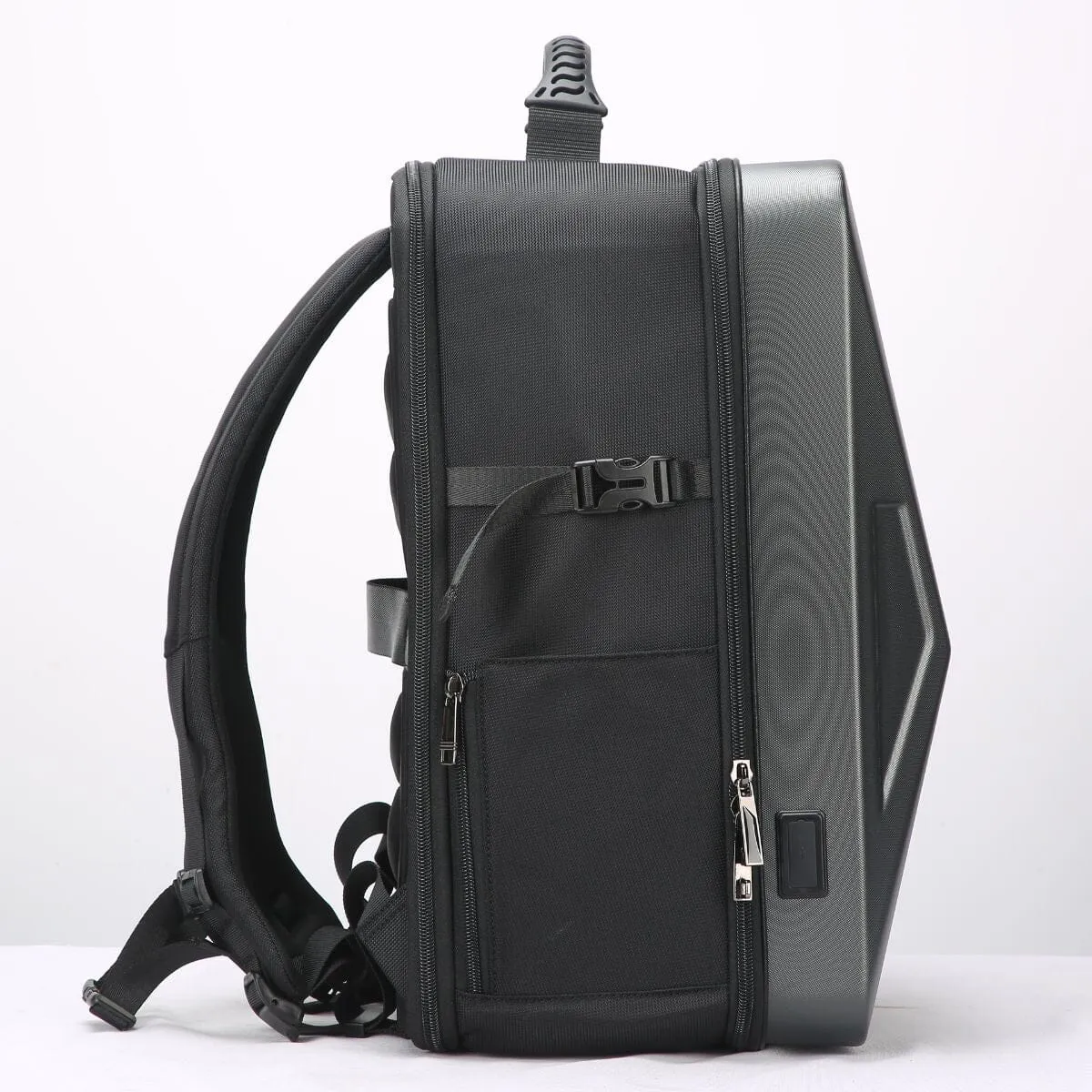 CYBER CAMER BACKPACK: TESLA CYBERTRUCK-INSPIRED (ANTI-THEFT, TRAVEL, TSA LOCK, PROTECTIVE, COMPARTMENAL)