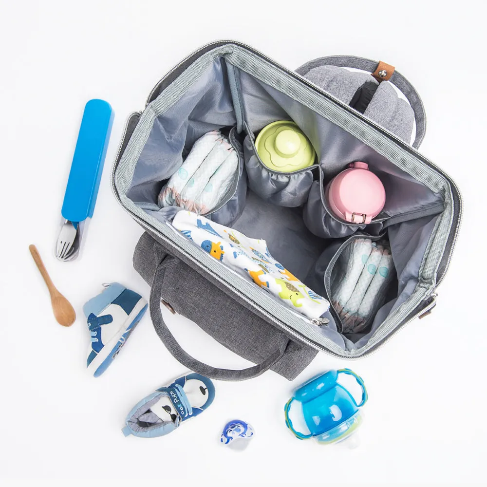 Diaper Backpack - Large - Grey
