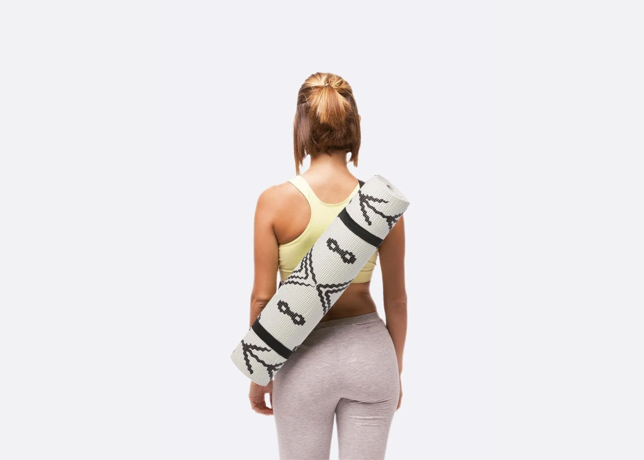 DOIY Yoga Mat Berber BLACK/WHITE