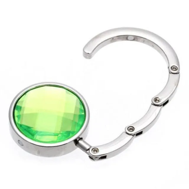 Fashion Foldable Folding Crystal Alloy Purse Handbag Hook Hanger Bag Holder