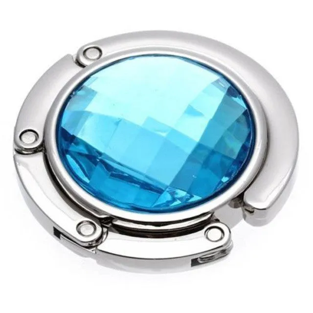 Fashion Foldable Folding Crystal Alloy Purse Handbag Hook Hanger Bag Holder