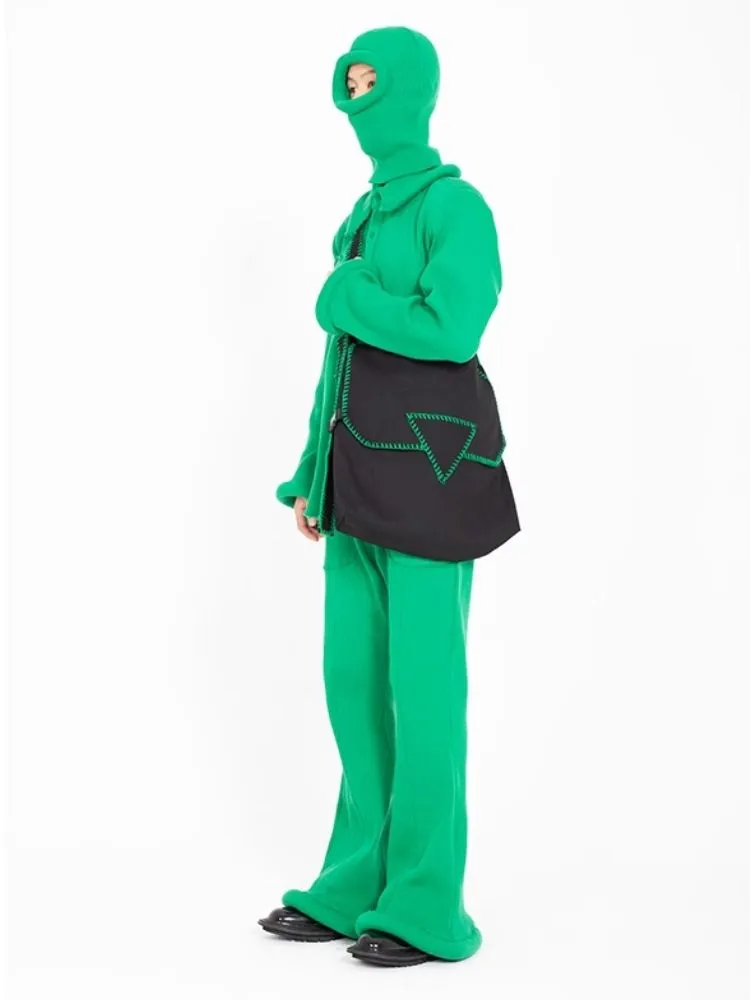 Faux suede nylon waterproof crossbody computer bag【s0000005210】