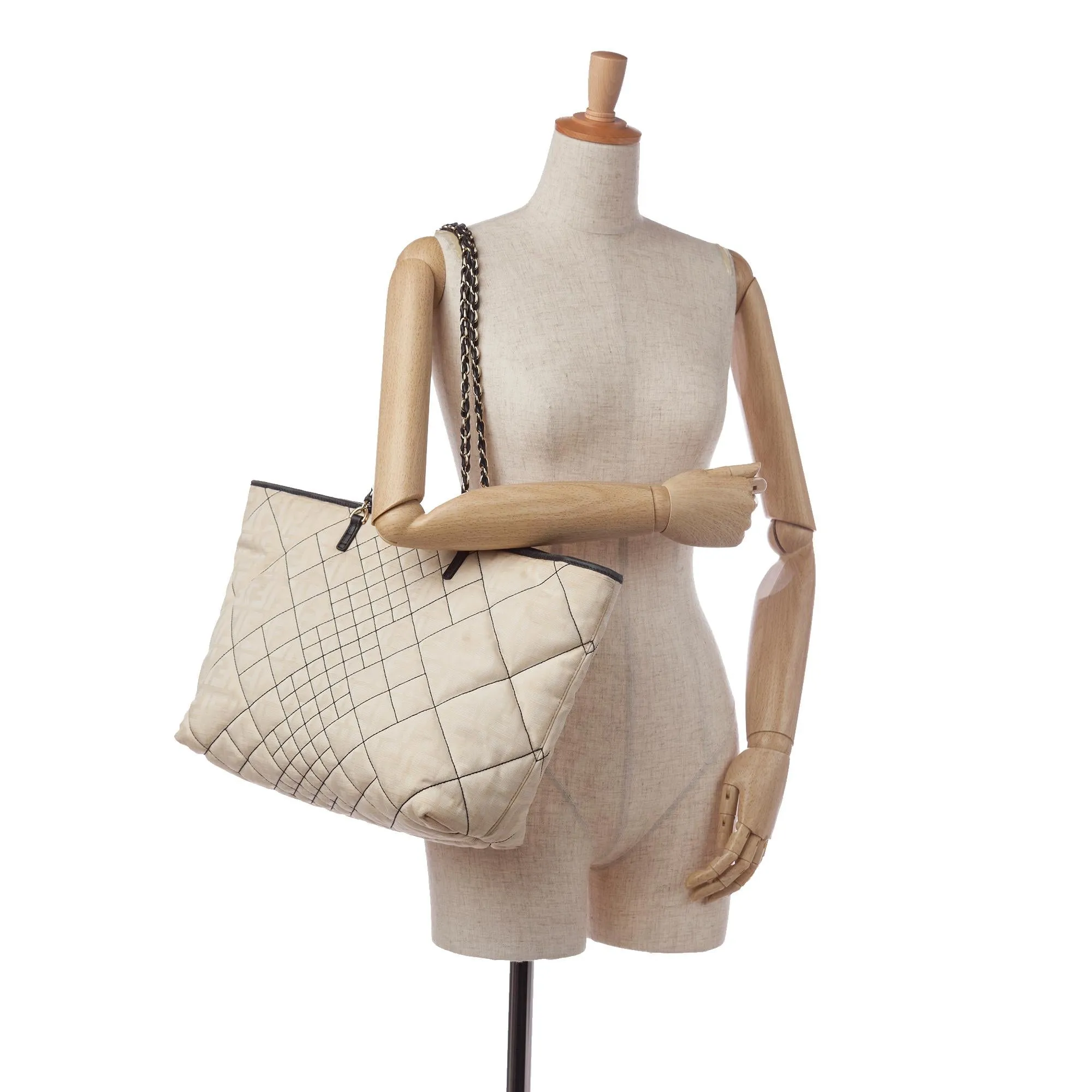 Fendi Quilted Zucca Tote (SHG-35093)