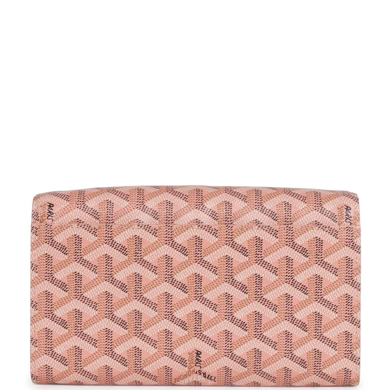 Goyard Varenne Continental Wallet Bag Pink Goyardine Canvas & Vauzelles Calfskin Palladium Hardware