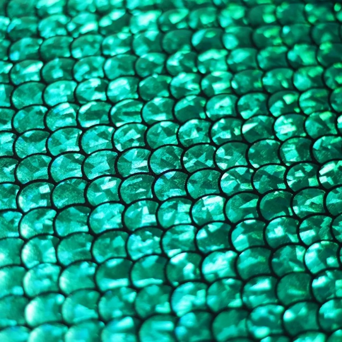 Green Mermaid Scale Spandex Fabric