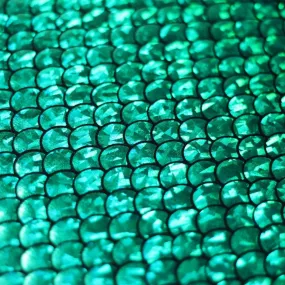 Green Mermaid Scale Spandex Fabric
