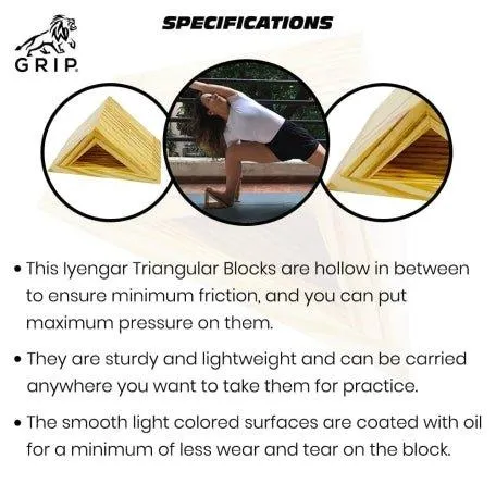Grip Iyengar Triangular Block | They Are Sturdy And Lightweight