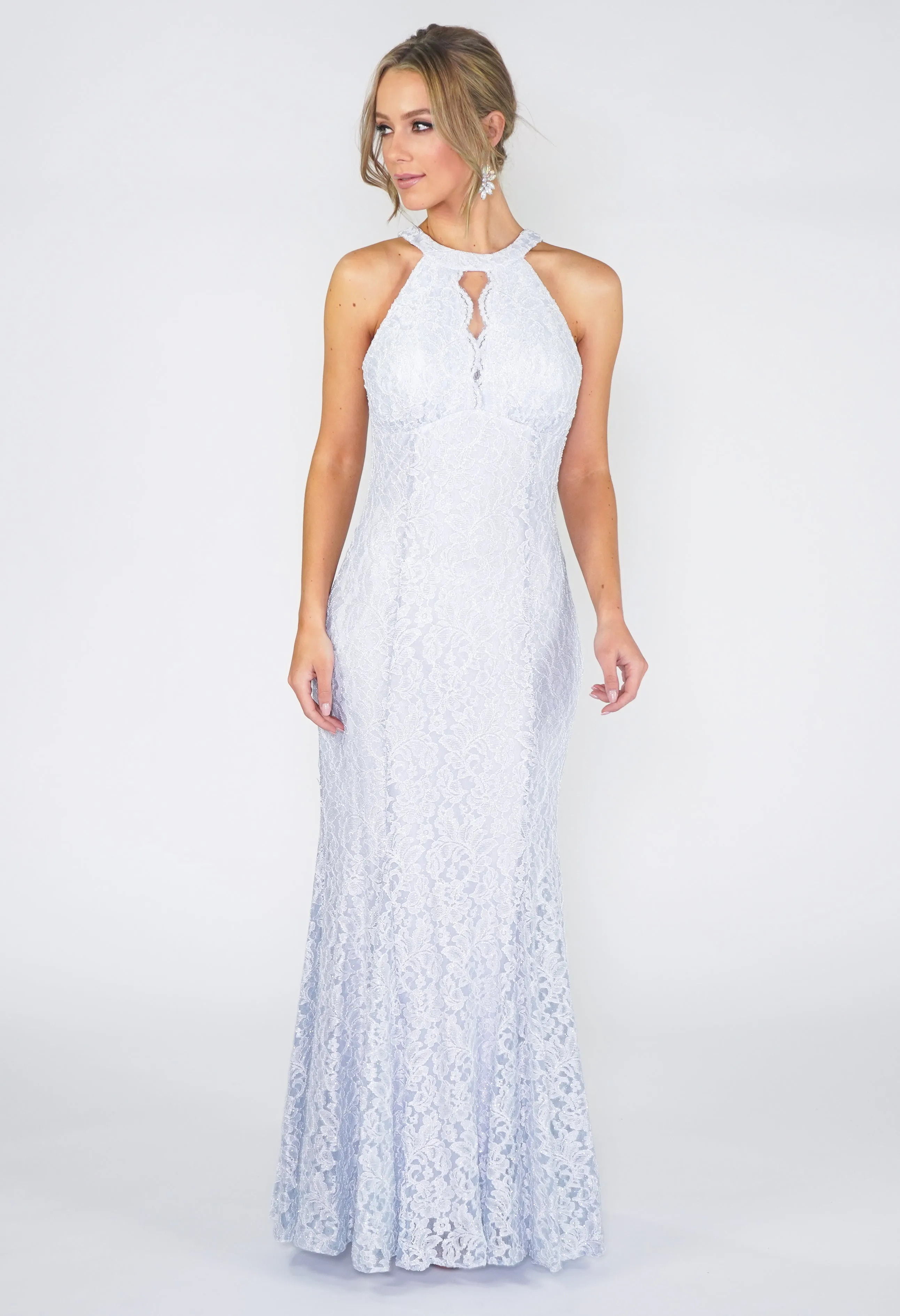 Ice Blue Evening Dress