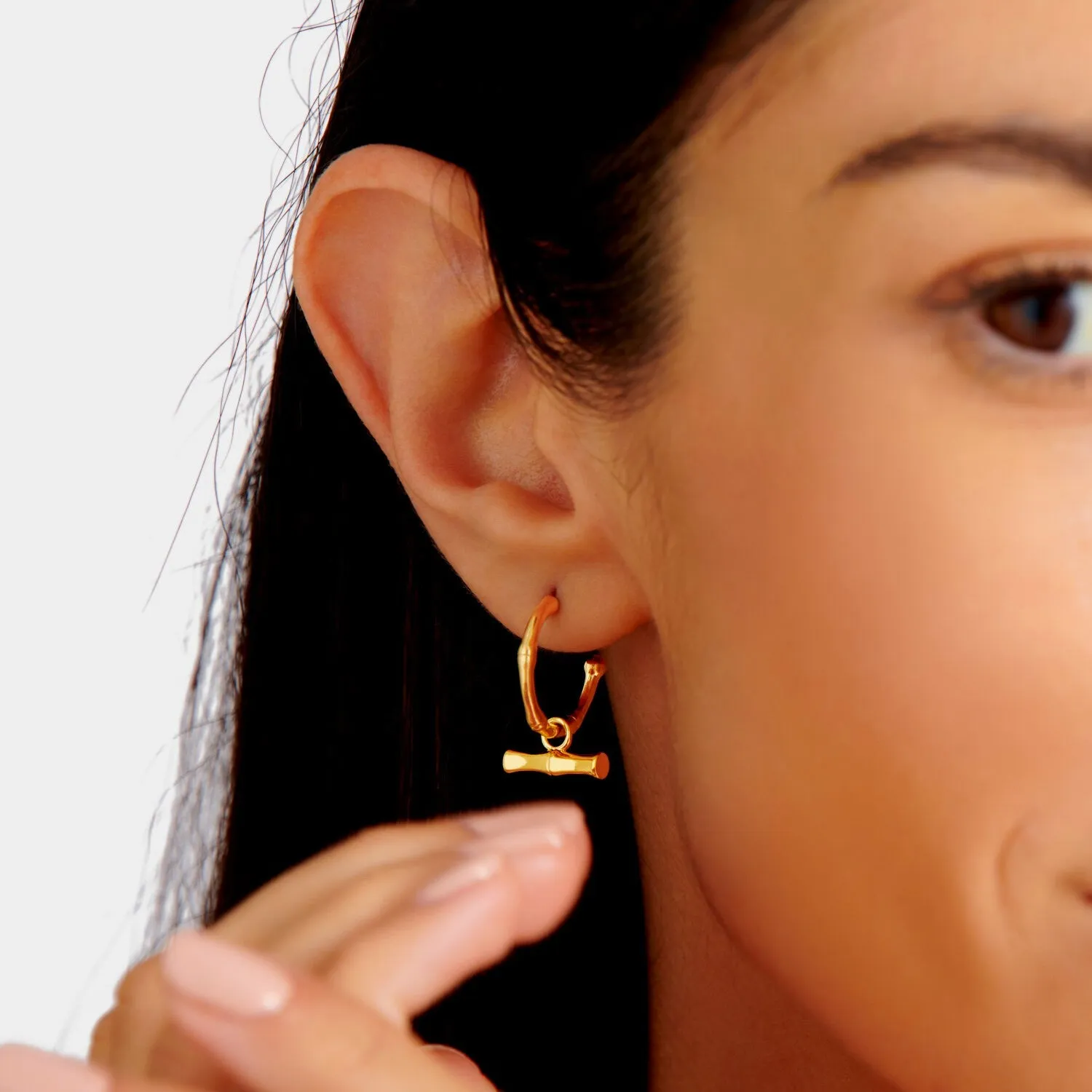 Katie Loxton Bamboo Waterproof Gold Earrings