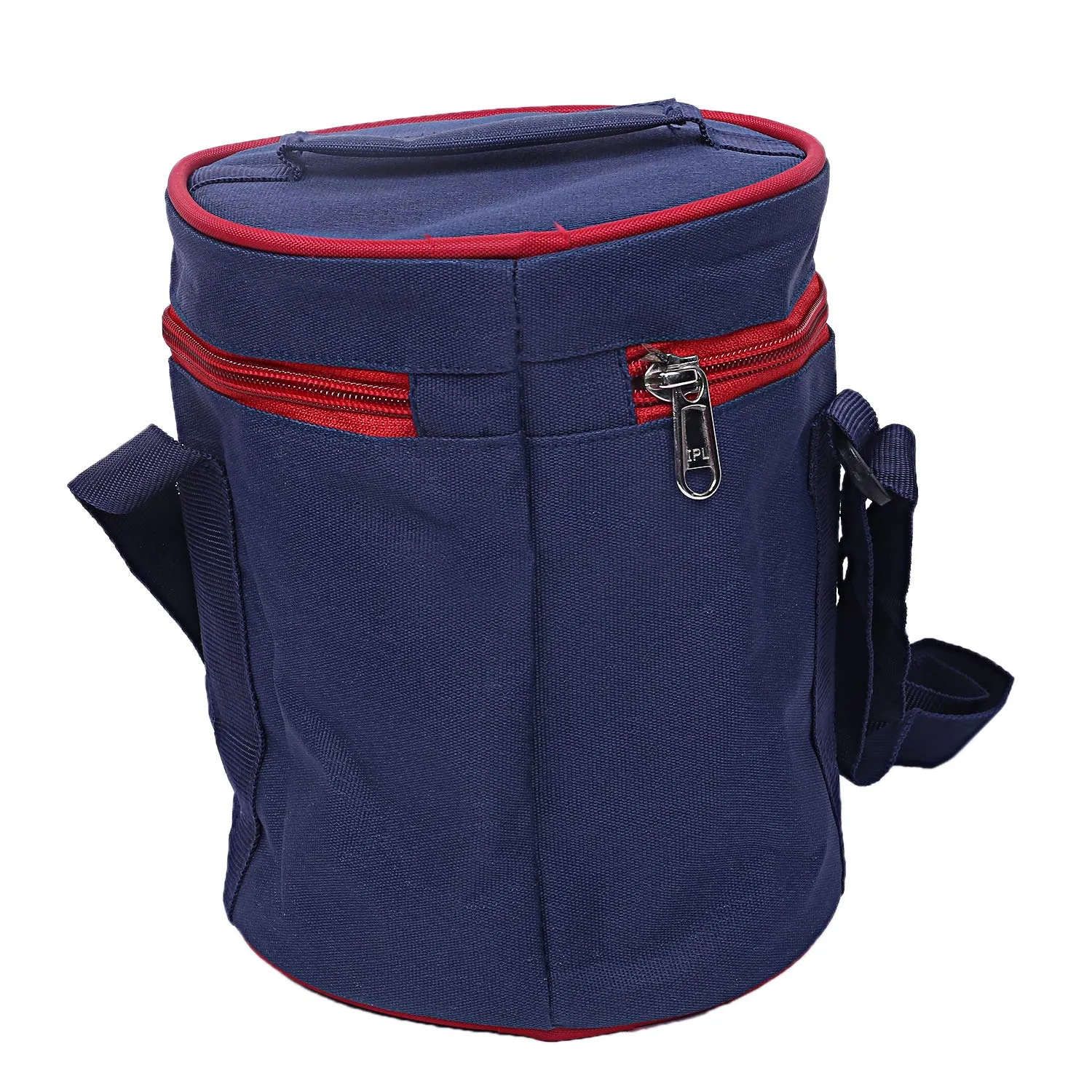 Kuber Industries 2 Piece Canvas Lunch Bag, Blue (Suitable for 3 Compartment)-CTKTC21474