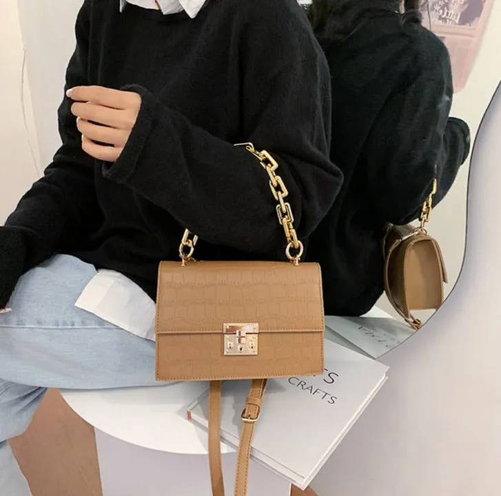 Leather Crocodile Bag