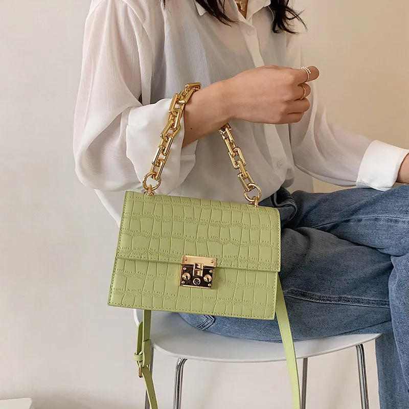 Leather Crocodile Bag