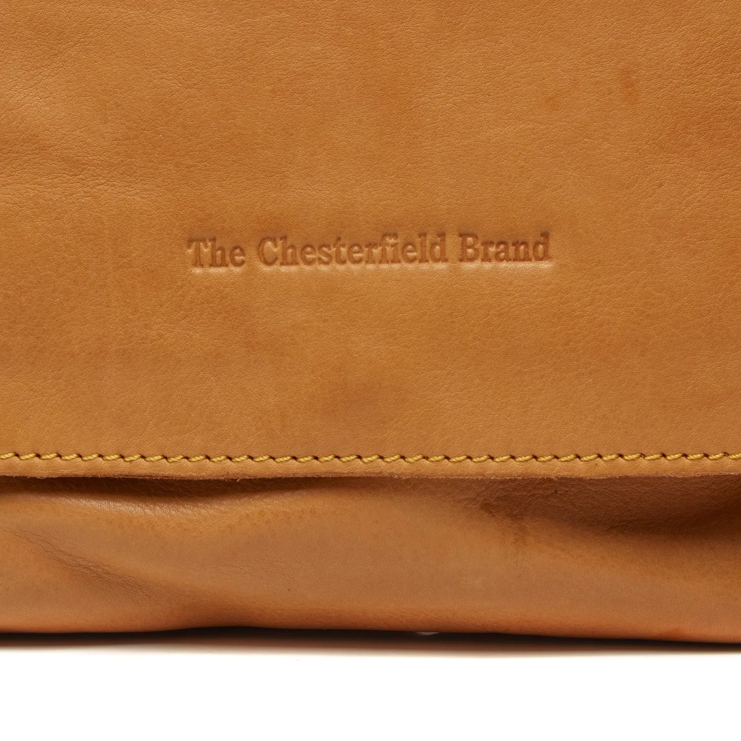 Leather Shoulder Bag Ocher Yellow Duncan