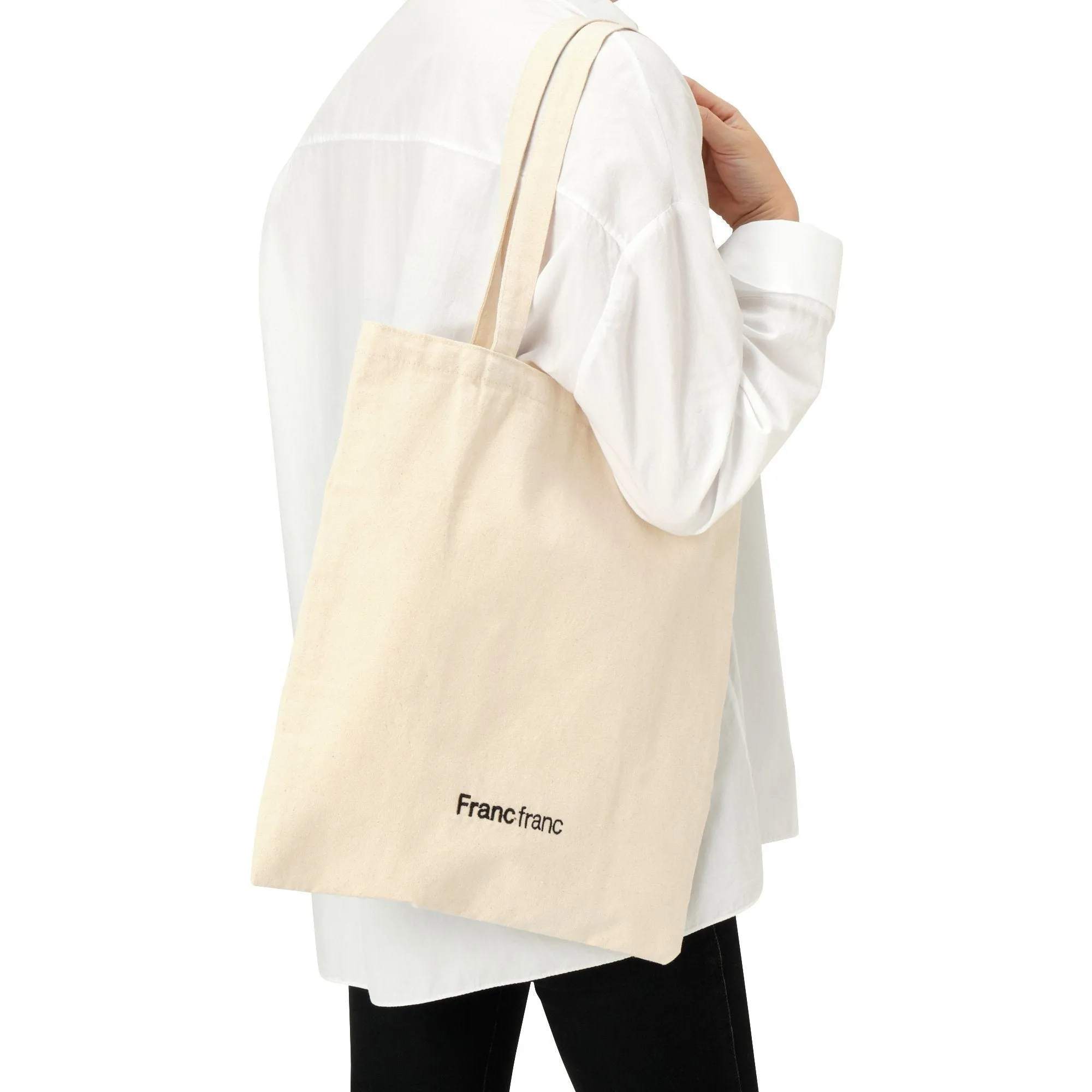 Logo Tote Small Ivory