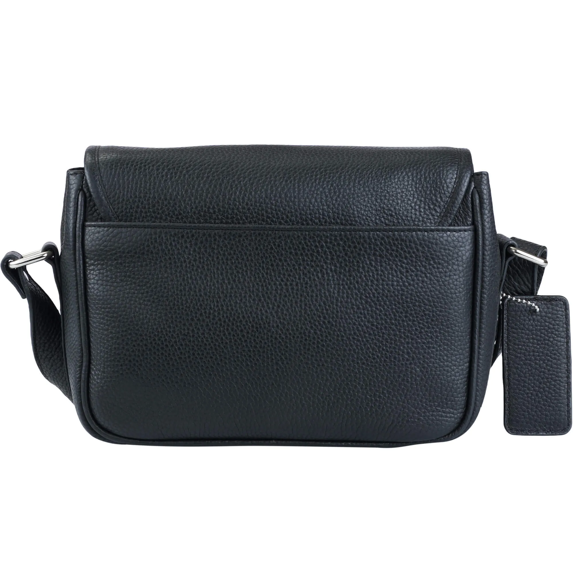 Mancini Pebbled Kimberly Flap Closure Handbag