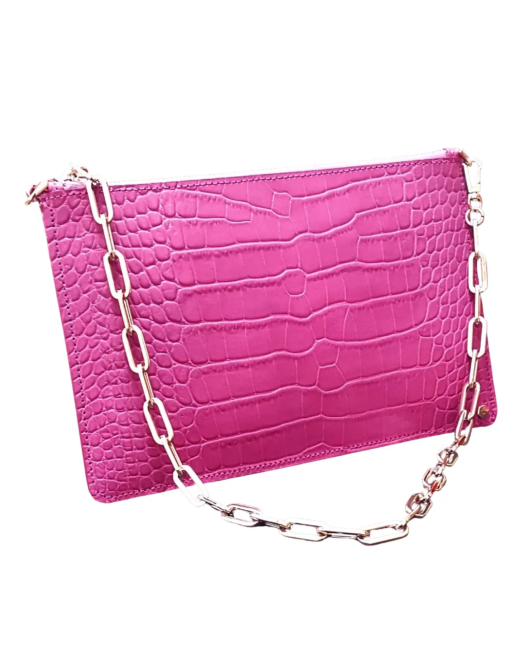 Michael Crocodile Embossed Pouch