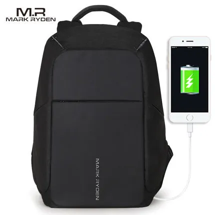 Multifunction USB charging Men 15inch Laptop Backpacks For Teenager Fashion Male Mochila Leisure Travel backpack anti thief