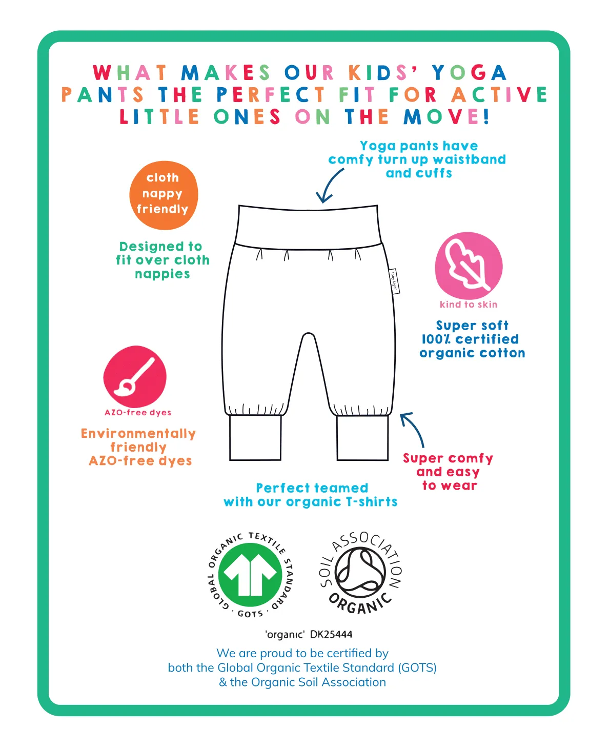 Organic Penguin Print Yoga Pant