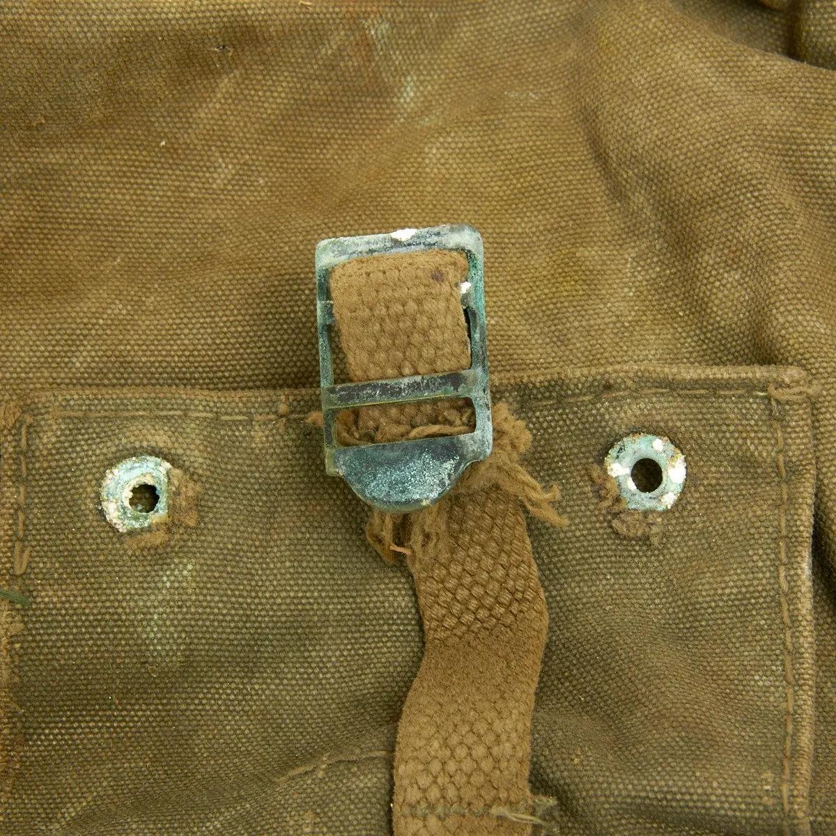 Original U.S. WWII M-1941 USMC 2nd Pattern Haversack Upper Bag - GRADE 2