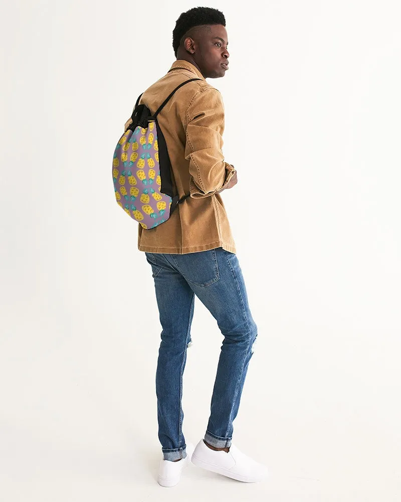 Pineapple Twins Canvas Drawstring Bag