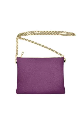Plum Crossbody Bag with Chain