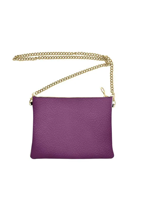 Plum Crossbody Bag with Chain