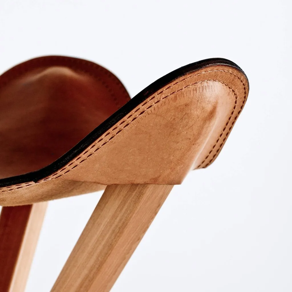 POLO LEATHER FOLDABLE CAMP STOOL