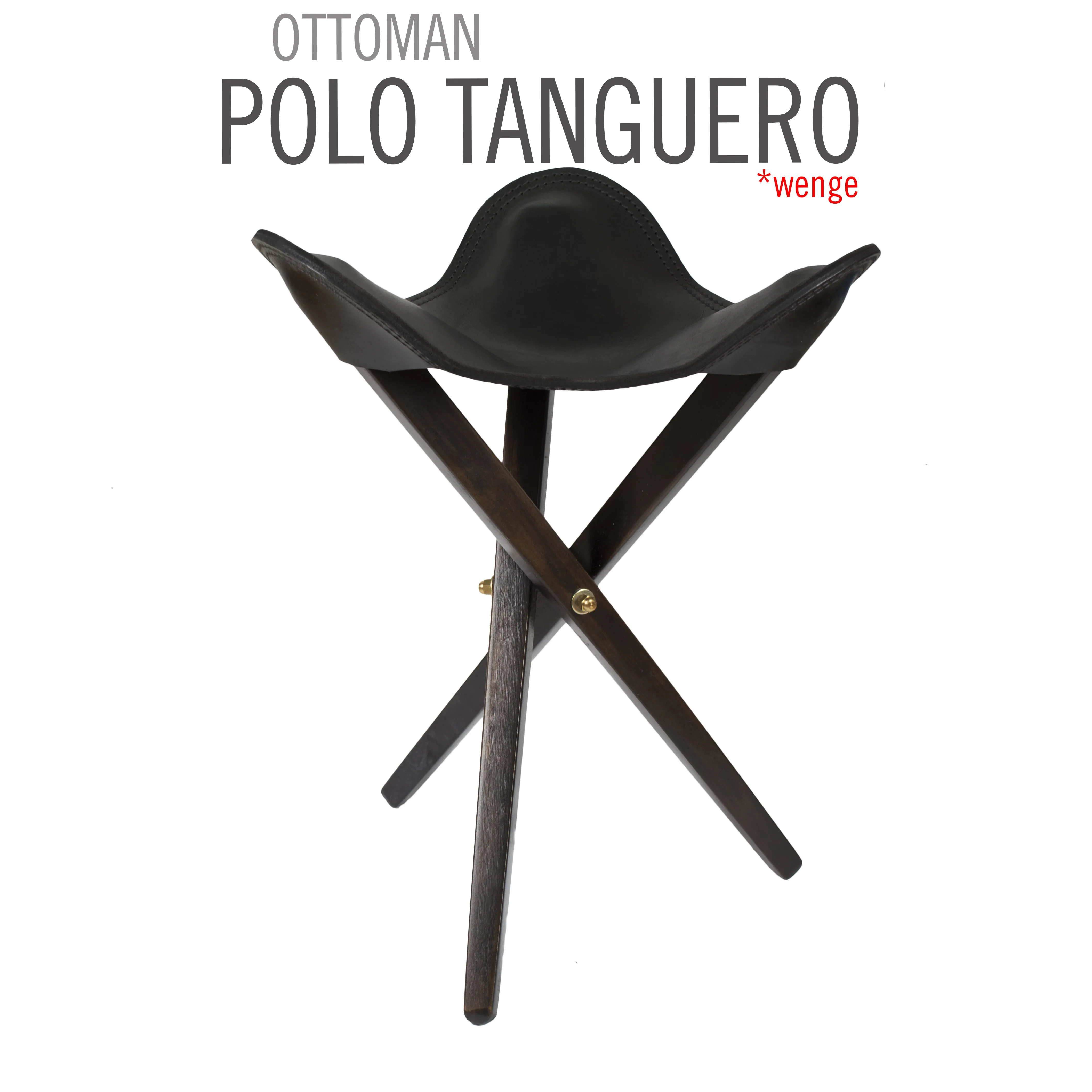 POLO LEATHER FOLDABLE CAMP STOOL