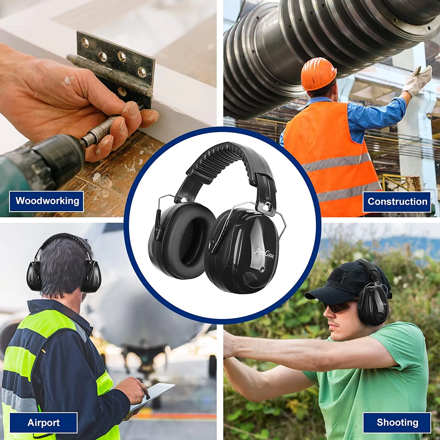 ProCase Noise Reduction NRR 28dB Earmuff