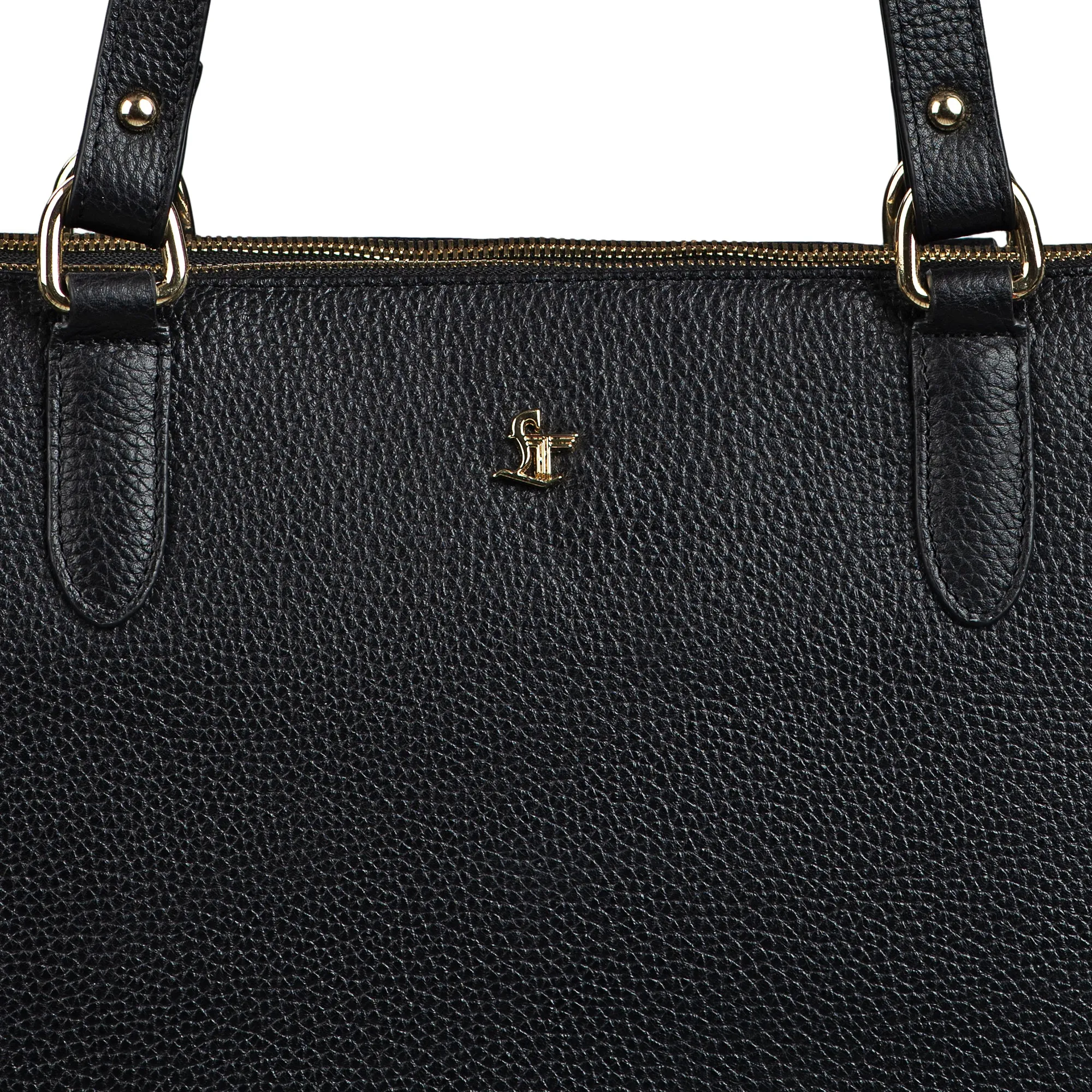 Rocha Genuine Soft Leather Handbags for Women | Sling Soft Leather Bag for Ladies | Tote Bags for Office | Color - Black