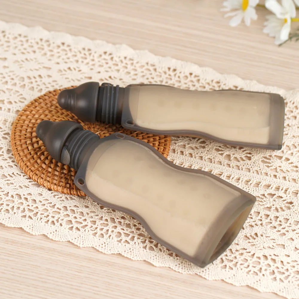 Silicone Squeeze & Feed Bag (260ml)
