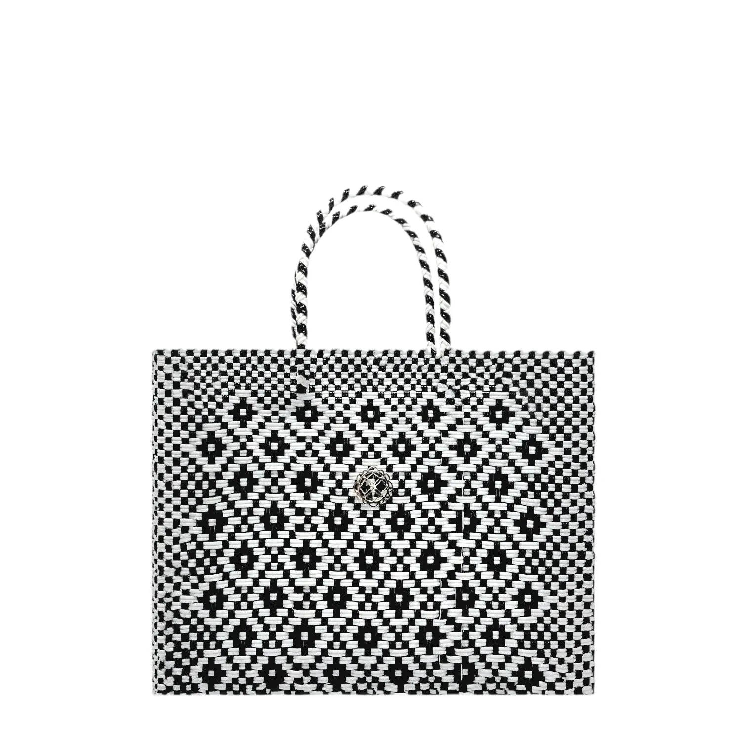 SMALL BLACK AZTEC TOTE BAG