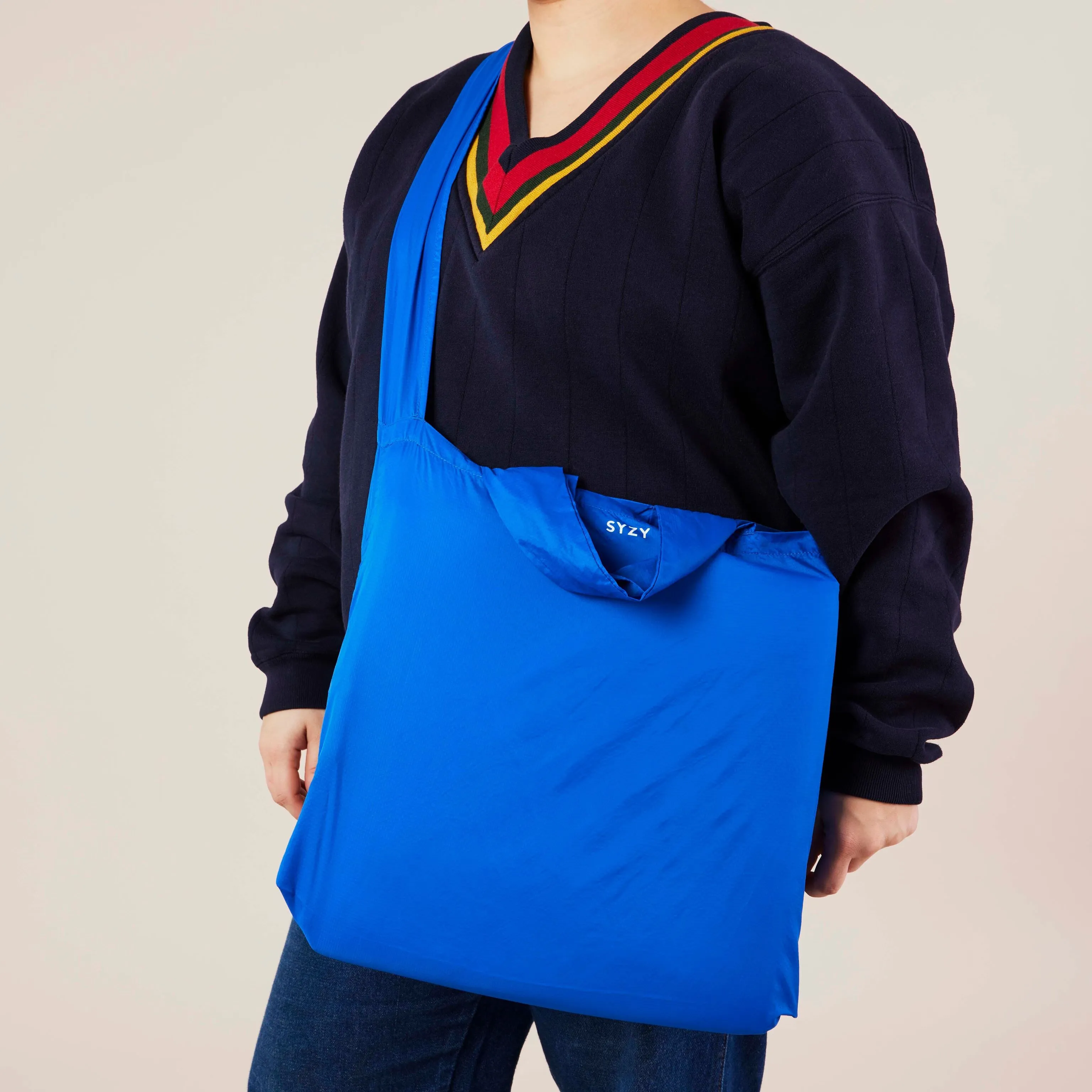 Tetra Mini Foldable Tote - Blue