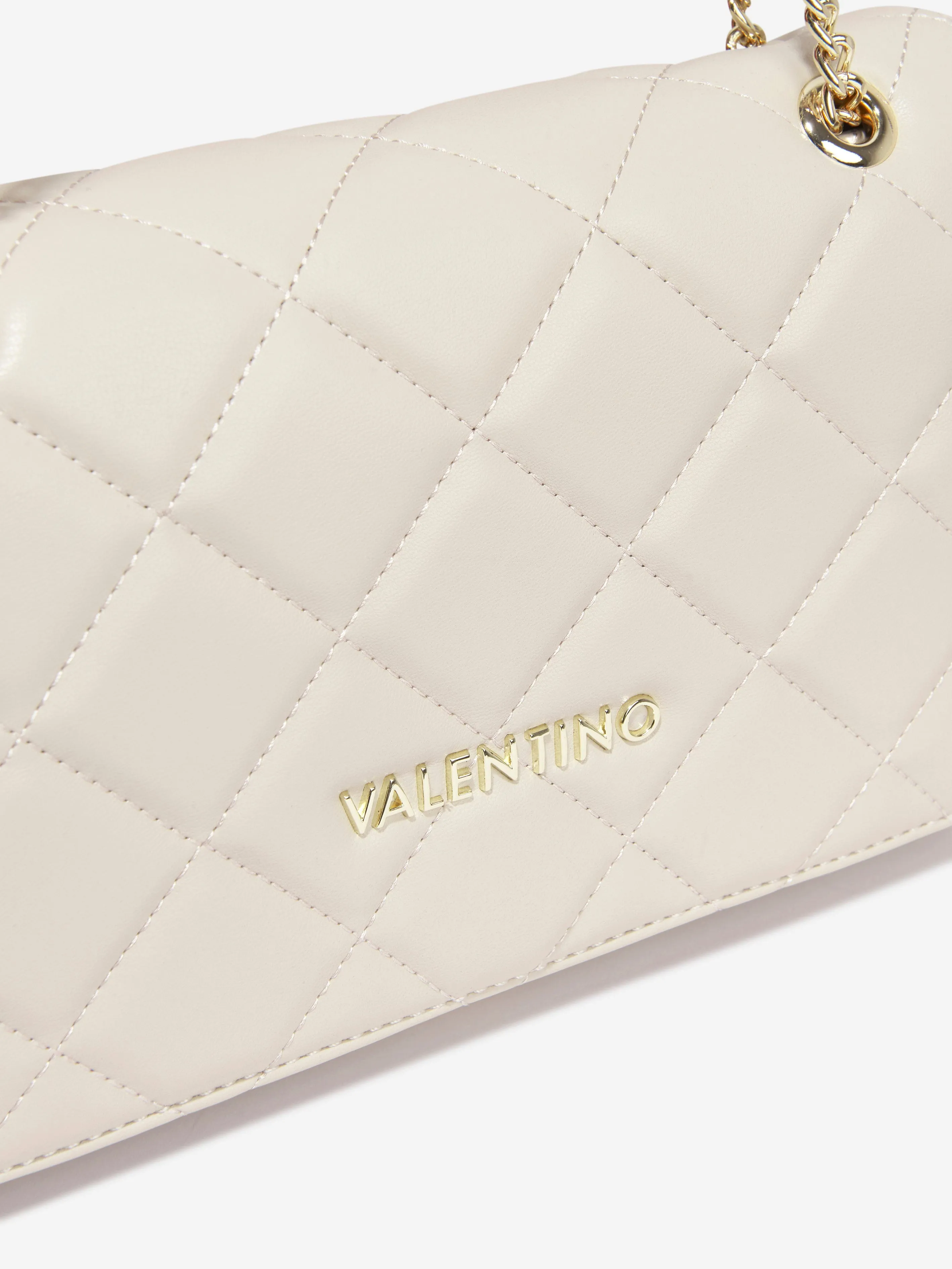 Valentino Girls Ocarina Flap Bag in Cream