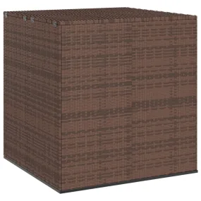 vidaXL Garden Cushion Box PE Rattan 100x97.5x104 cm Brown