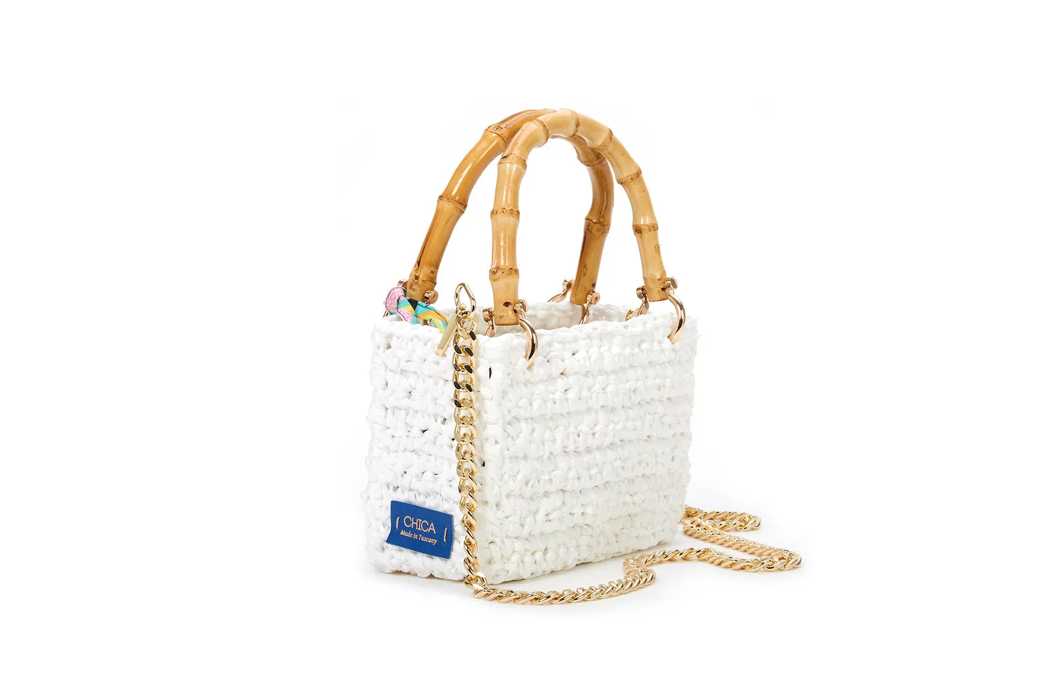 White Meteora Mini Tote Bag